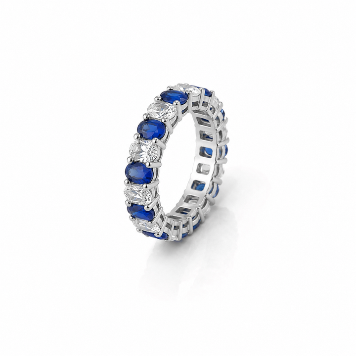 Sapphire Oval Eternity Ring