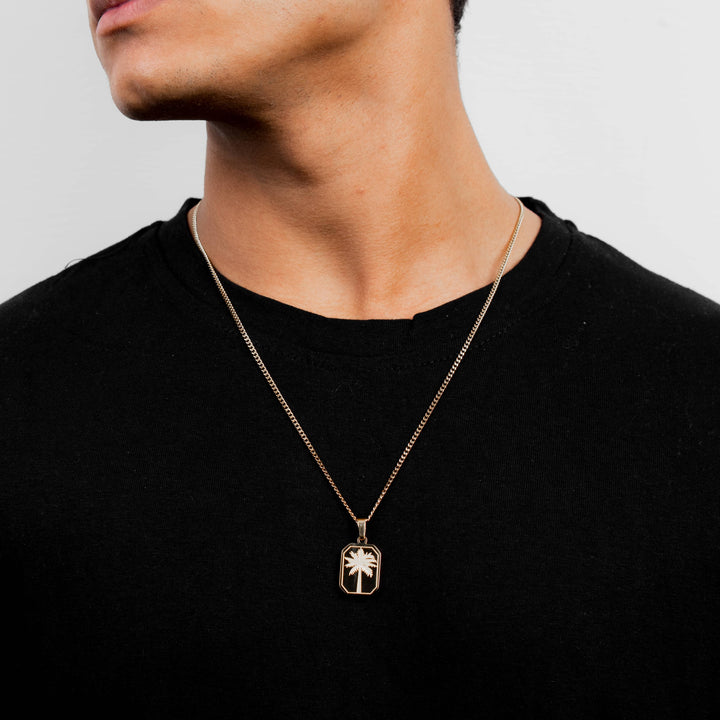 Palm Tree Pendant (Gold)