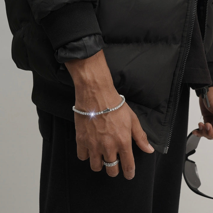 Tennis 3MM Bracelet (Silver)