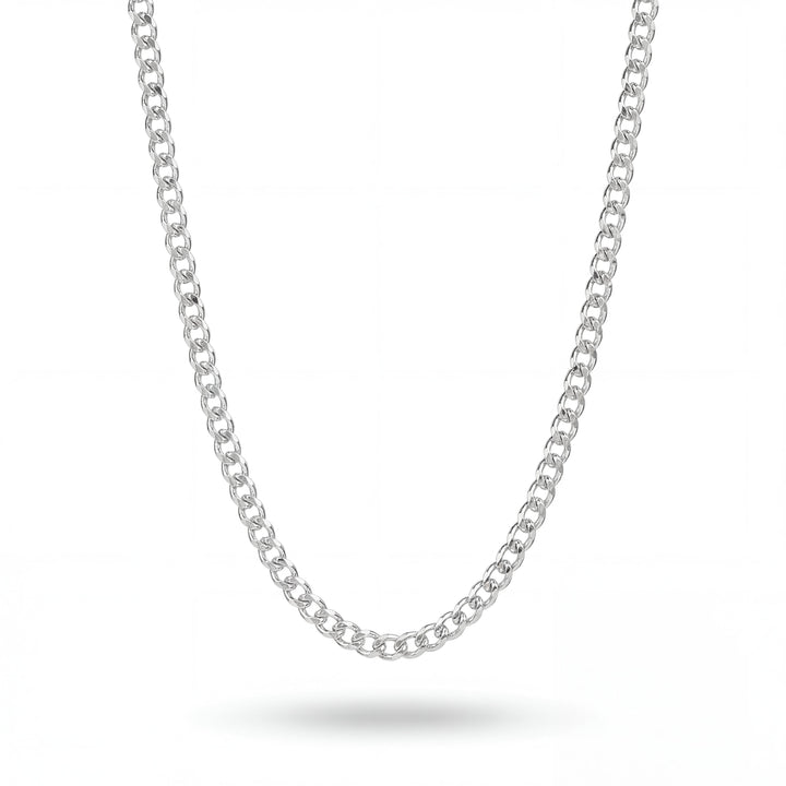 Curb 4MM Chain (Silver)