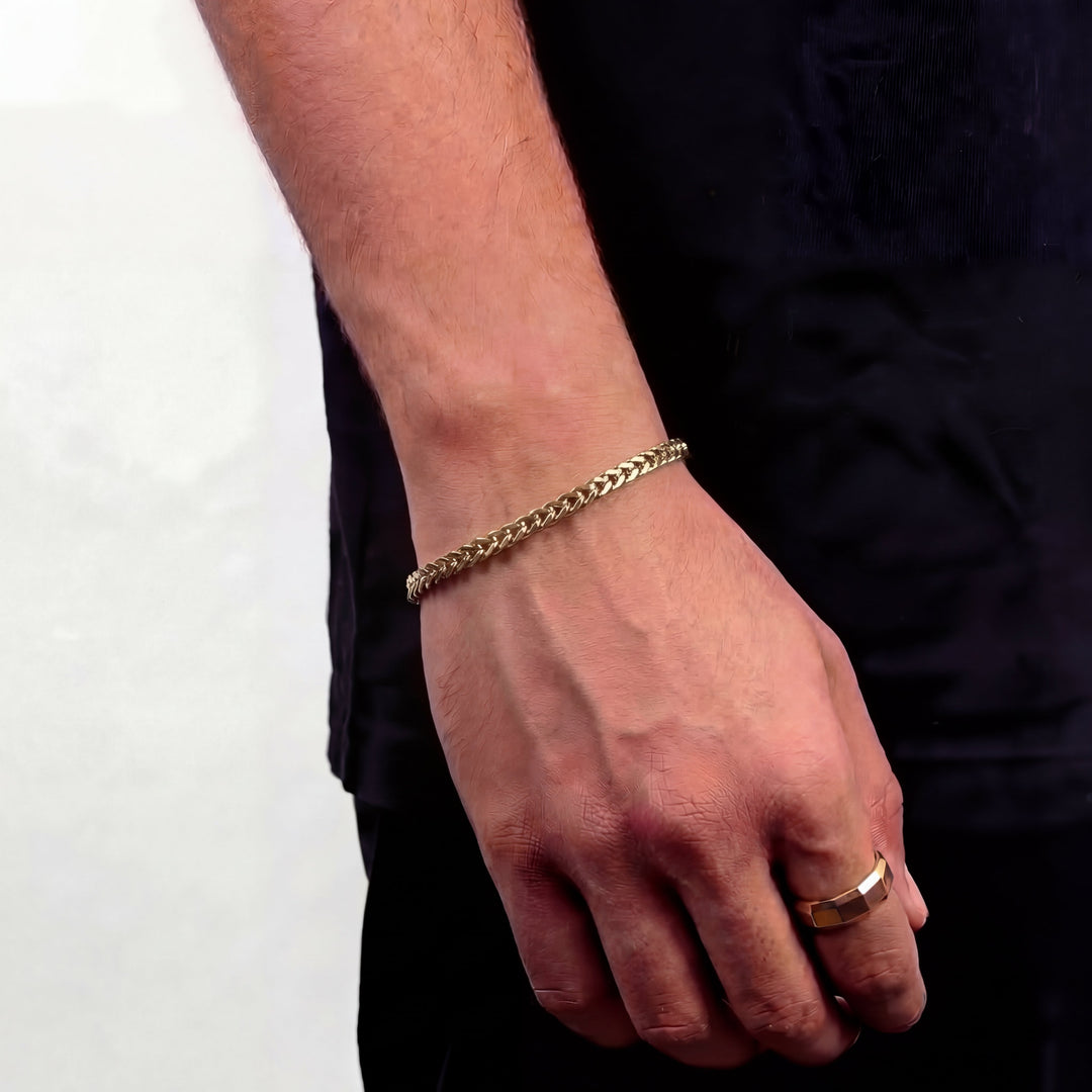 Foxtail 3MM Bracelet (Gold)