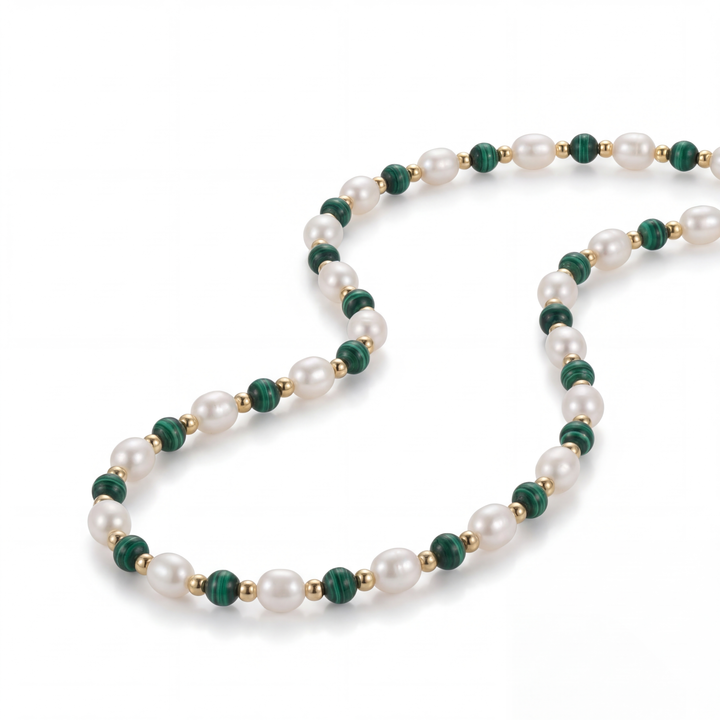 Malachite Pearl Chain